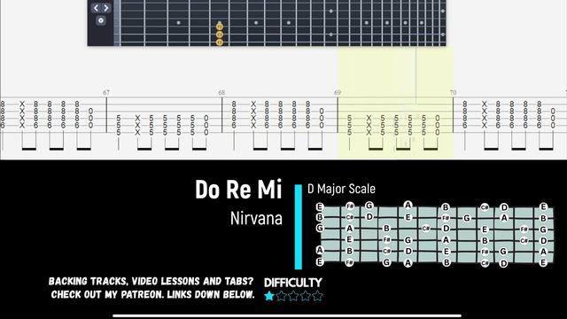 Nirvana - Do Re Mi - Easy Guitar Tab смотреть онлайн