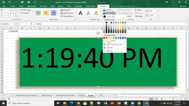How to make a digital clock by using excel||Digital Clock making by excel смотреть онлайн