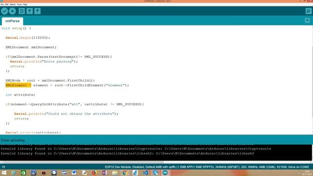 ESP32 XML: Getting attribute of element смотреть онлайн