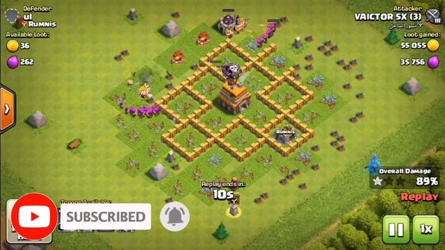Best Attacking Strategy For TH5 In Clash Of Clans (barbarians and archers) смотреть онлайн