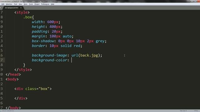 Set background image in div box using html and css | css div box container | смотреть онлайн