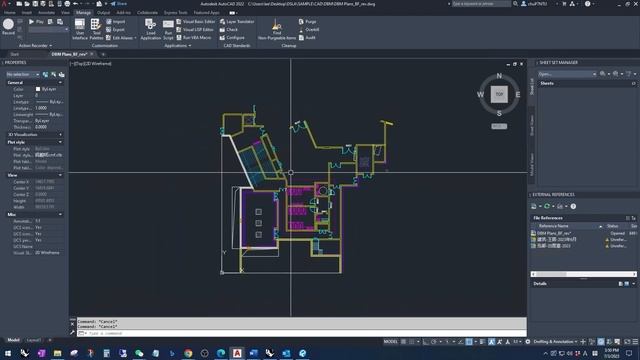CAD drawing clean out using lisp смотреть онлайн