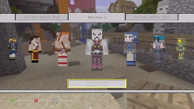 Minecraft - Skin pack 1 | Showing you what's in it | HD xbox 360 edition смотреть онлайн
