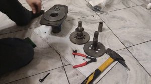 Замена шестерни вом  на мотоблоке Мотор Сич.