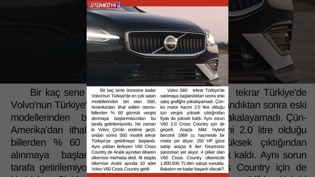 Volvo V60 Cross Country Türkiye'de смотреть онлайн