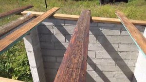 Уличный бюджетный  туалет из блоков своими руками