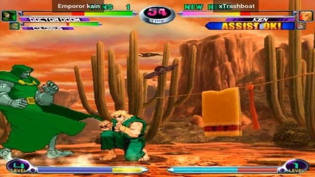 Marvel vs Capcom 2: New Age of Heroes - Emporor kain vs xTrashboat смотреть онлайн