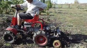 Выкапываем картофель мотоблоком Grasshopper 188 F (Мотор Сич) с двигателем Weima13л.с.