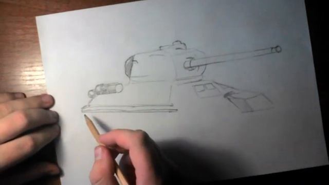 Рисуем танк Т-34-85(графика)(How to draw a T- 34-85) смотреть онлайн