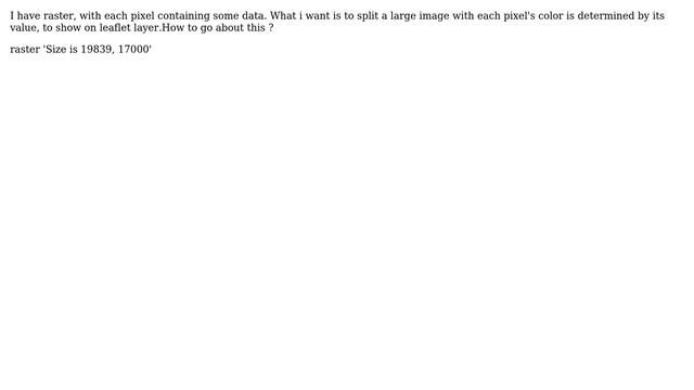 GIS: Create Tiles for a raster(georeferenced) to use in leaflet смотреть онлайн