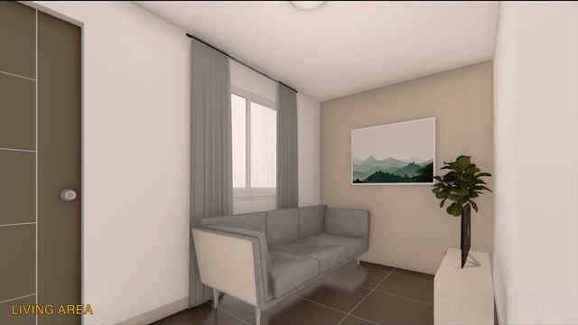 Small House Design Idea - Apartment (4x6.5 Meters) 26sqm With One Bedroom