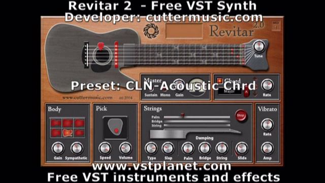 Revitar 2 - Free VST Synth (acoustic Guitar) - Vstplanet.com