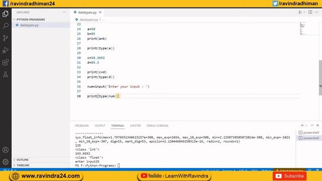 Python integer, float | Numeric Datatypes in Python | Int, Float, Complex Data Types in Python Hind смотреть онлайн