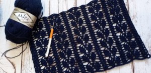 МК Узор для палантина крючком