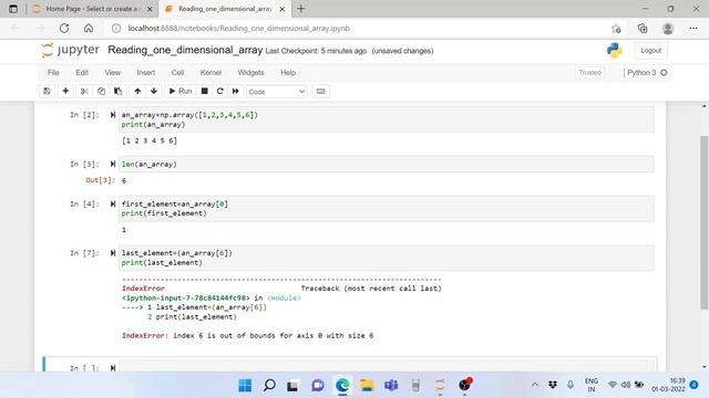 Python, reading one dimensional numpy arrays смотреть онлайн