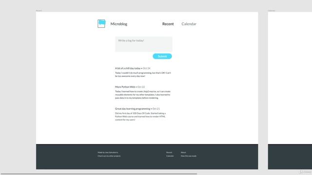 06 - Project 1 Micro Blog (design+site) - 001 Overview Of This Section's Project