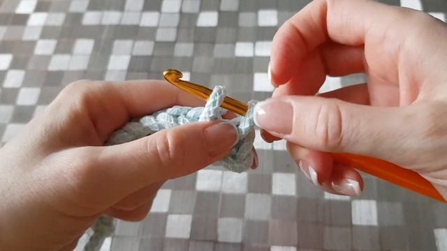Соединительный столбик/петля крючком.Вязание для начинающих. смотреть онлайн