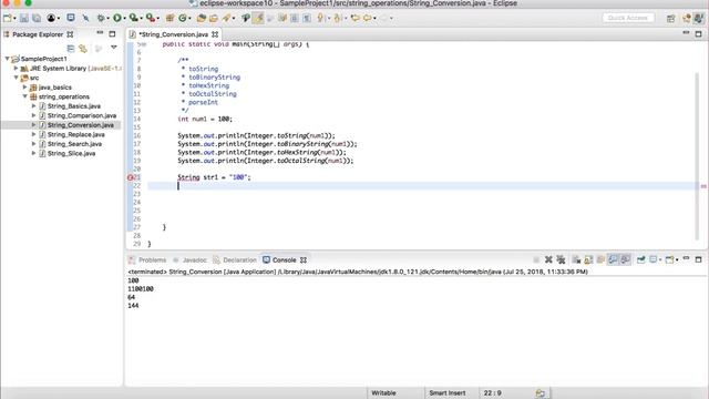 00022 String Conversion Operations: Learn How to Code The Complete Core Java Programming Course смотреть онлайн