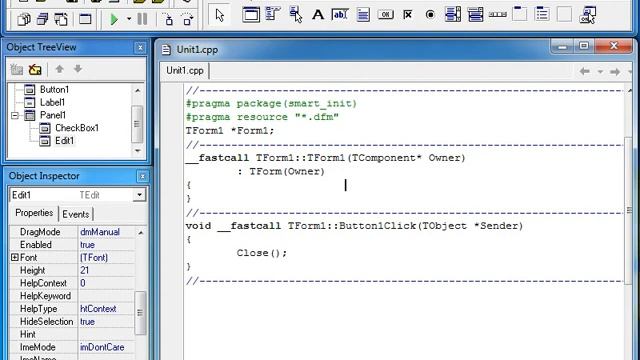 C++ builder 6 Qudrat Abdurahimov (4-dars) смотреть онлайн