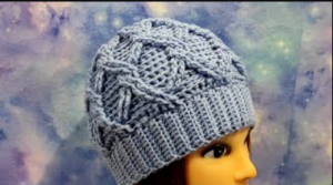 Шапочка узором косы крючком. Подробное видео для начинающих. (720p).mp4