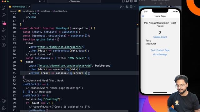 #17 Axios Integration in React Native #reactnative #axios #javascript смотреть онлайн