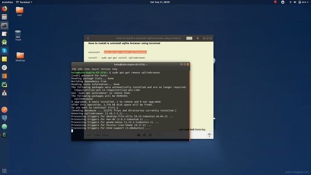 How to install & uninstall sqlite browser using terminal смотреть онлайн