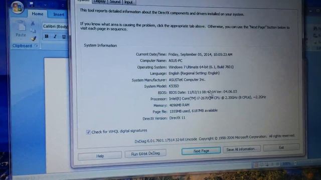 LAPTOP ASUS K53SD I7
