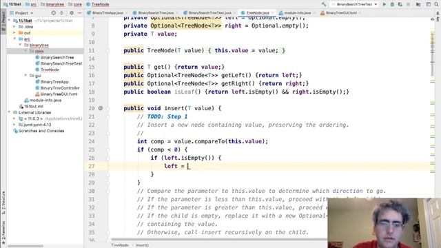 Lab 10 Binary Search Tree Insertion смотреть онлайн