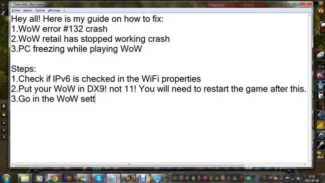 WoW Error #132 Crash and WoW freezing FIX! CHECK DESCRIPTION FOR FIX смотреть онлайн