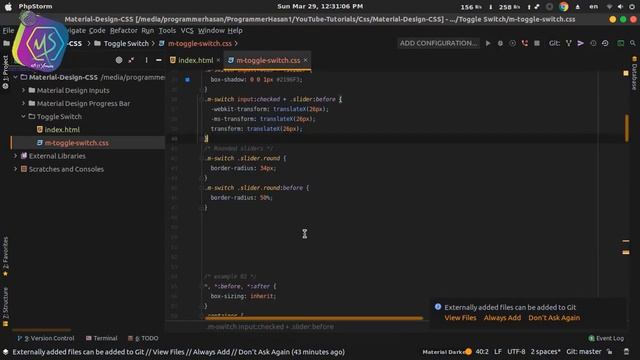 CSS Material Toggle Switch With Source Code. смотреть онлайн