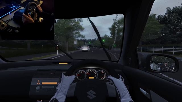 Assetto Corsa | Suzuki Swift | Rainy Drive in Japan (Steering Wheel Gameplay) смотреть онлайн