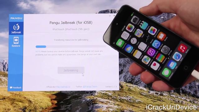 NEW Jailbreak iOS 8 - 8.1 Untethered Pangu iOS 8 iPhone 6 Plus,5S,5C,4S,iPod 5 & iPad Mini 3 Air 2, смотреть онлайн