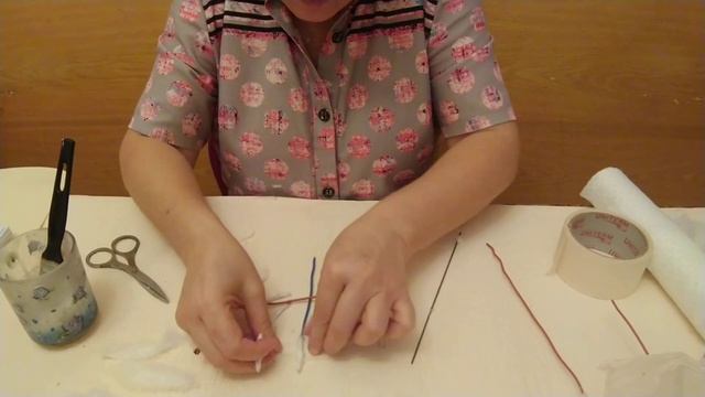 Ватная игрушка обезьянка. Мастер класс. Часть 2. смотреть онлайн