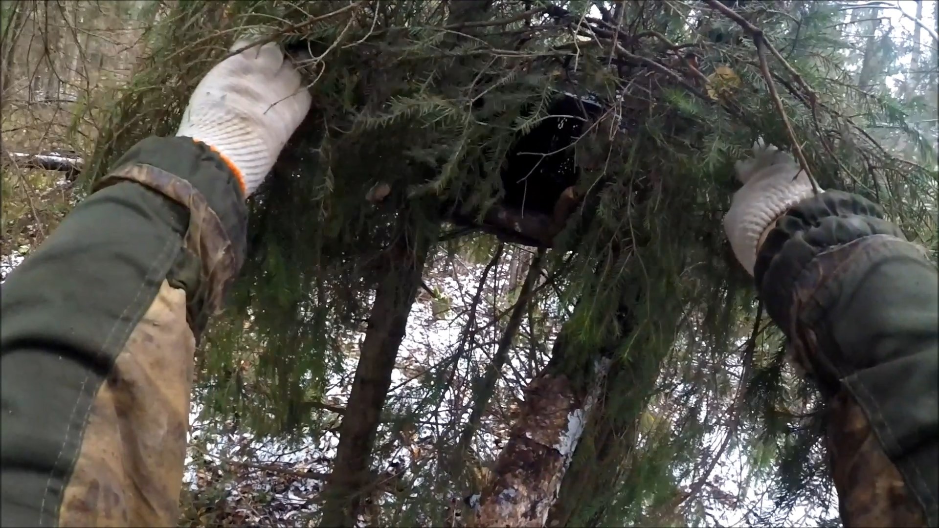 Охота на куницу. Проверка капканов (Будни охотника и рыбака) смотреть онлайн