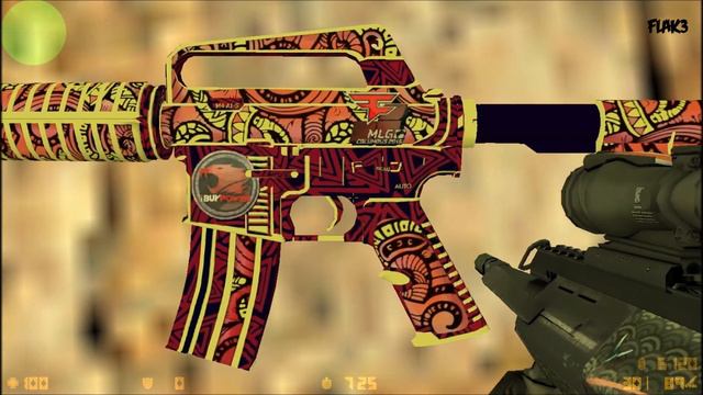 M4A1-S Chantico´s Fire HD [Stickers] Para CS 1.6 | Com Sons do CS:GO! | смотреть онлайн