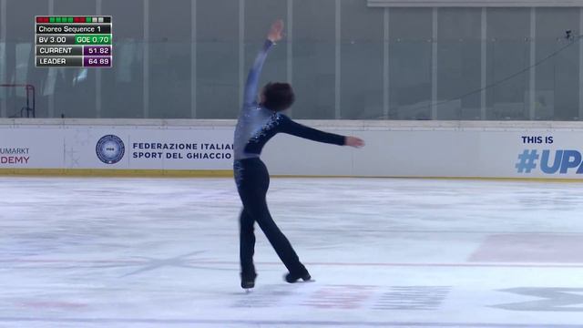 Aleksa RAKIC (CAN) | Men Free Skating | Egna 2022 | #JGPFigure смотреть онлайн