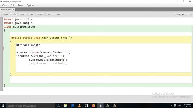 Java Program To Take Multiple Input From User On Single Line With Spaces In Between смотреть онлайн