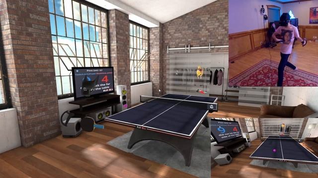 Trying to do SPINS while playing Virtual Reality Ping Pong??? смотреть онлайн