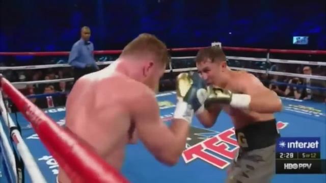 КАНЕЛО  ГОЛОВКИН 1 БОЙ