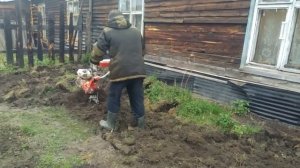 Пашем Мотоблоком BRAIT BR 105 БРАЙТ