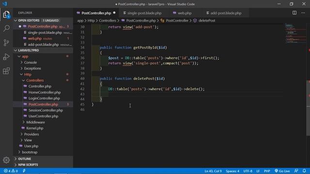 Laravel 7 Tutorial - Database Query Builder and CRUD Operation смотреть онлайн