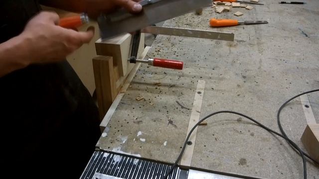 Скамейка для прихожей из ясеня и клена / Bench for the hallway from ash and maple смотреть онлайн