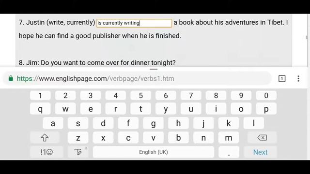 EnglishPage.com go through - Verb Tense Exercise 1 смотреть онлайн