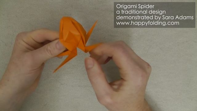 Halloween Origami Tutorial: Traditional Spider смотреть онлайн