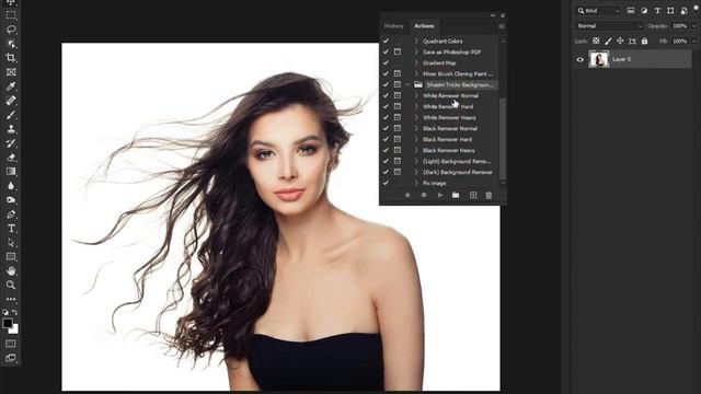 Just one click to remove background using #Action in Photoshop | New trick смотреть онлайн