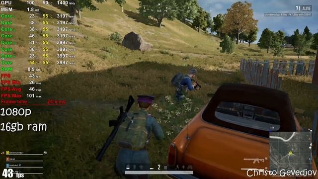 PUBG - Ryzen 5 3400G Vega 11 & 8GB RAM смотреть онлайн