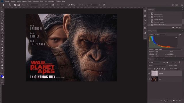 Photoshop : utiliser le tampon de duplication смотреть онлайн