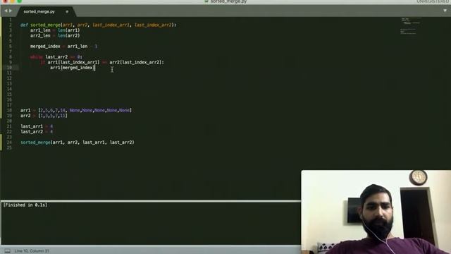 Cracking the Coding Interview: Sorted Merge | Interview Question | Python смотреть онлайн