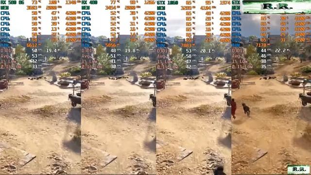 RX 580 vs RX 480 vs GTX 1060 vs GTX 970 | Test in 7 Games | FHD смотреть онлайн