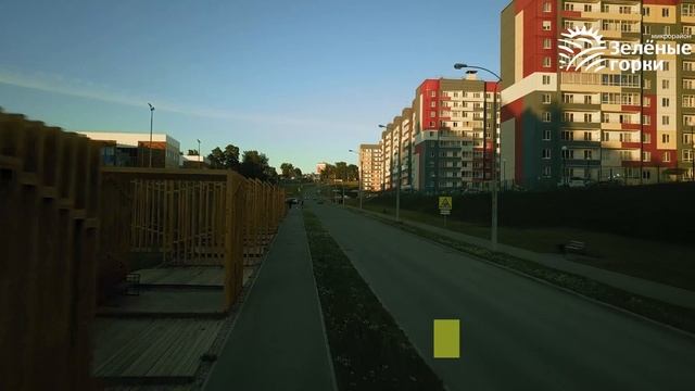 Микрорайон "Зеленые Горки" в Томске | Панорамное видео смотреть онлайн